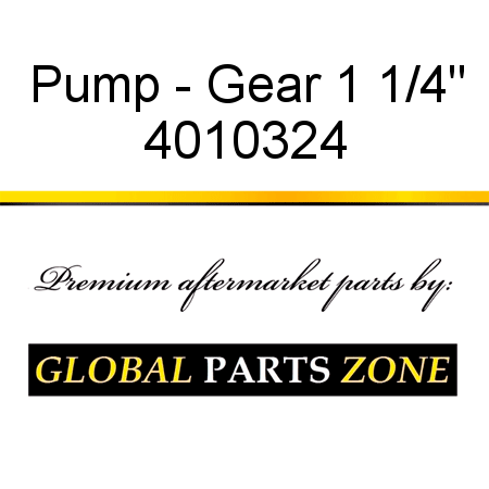 Pump - Gear 1 1/4