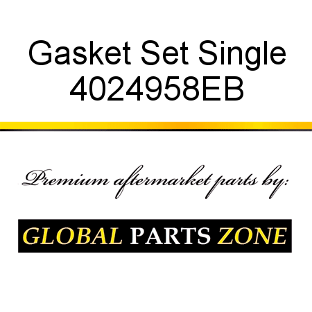 Gasket Set, Single 4024958EB