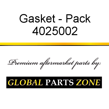 Gasket - Pack 4025002