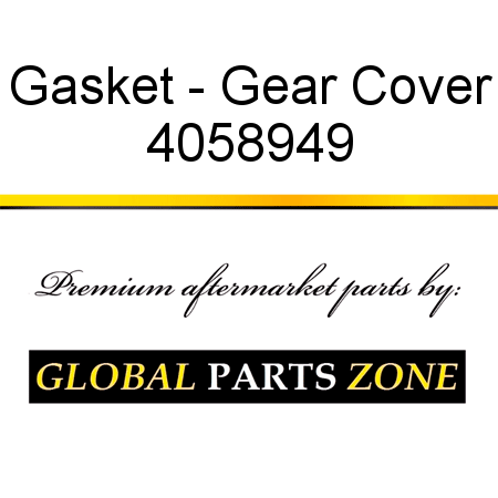 Gasket - Gear Cover 4058949