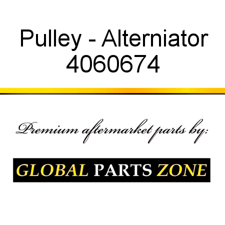 Pulley - Alterniator 4060674