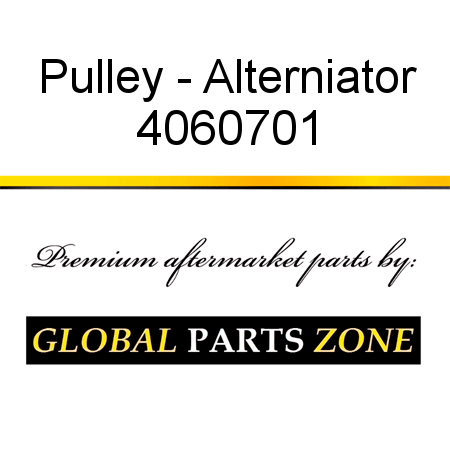 Pulley - Alterniator 4060701