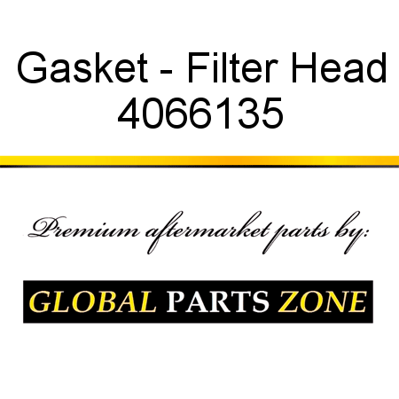 Gasket - Filter Head 4066135