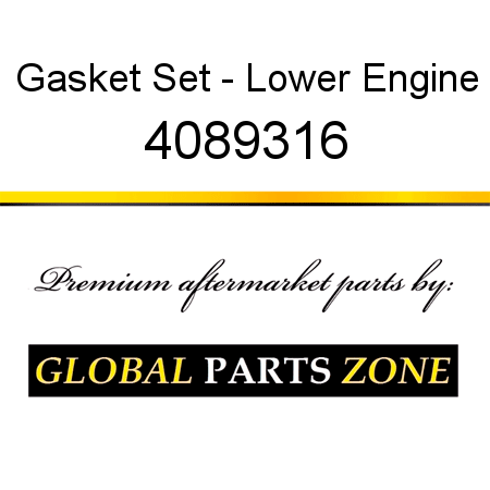 Gasket Set - Lower Engine 4089316