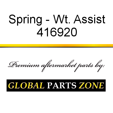 Spring - Wt. Assist 416920