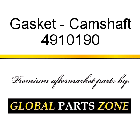 Gasket - Camshaft 4910190
