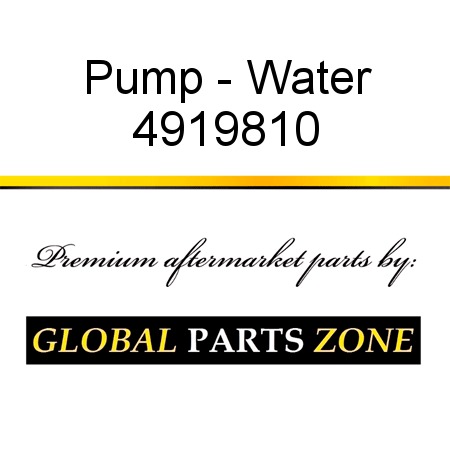 Pump - Water 4919810