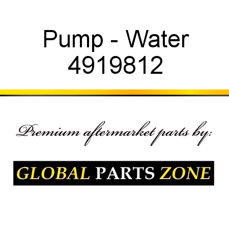 Pump - Water 4919812