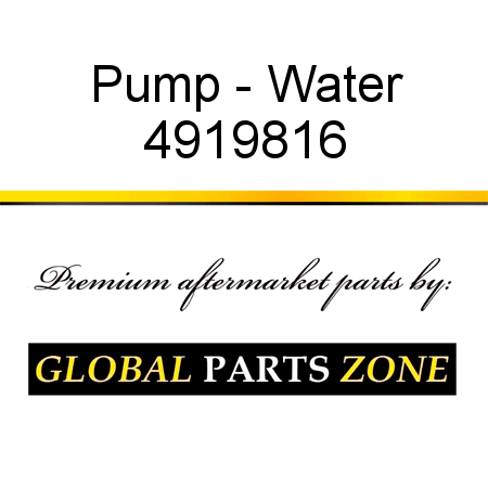 Pump - Water 4919816