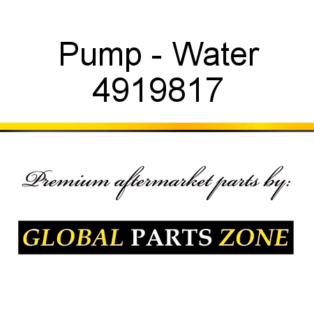 Pump - Water 4919817