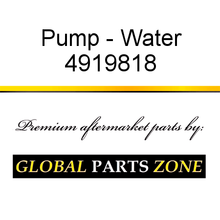 Pump - Water 4919818