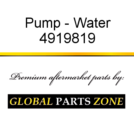 Pump - Water 4919819