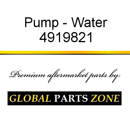 Pump - Water 4919821