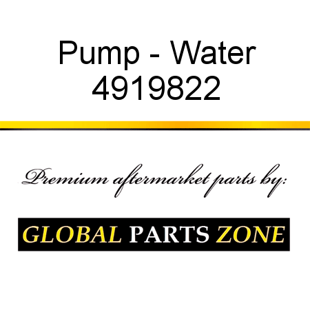Pump - Water 4919822