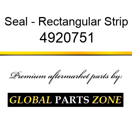 Seal - Rectangular Strip 4920751
