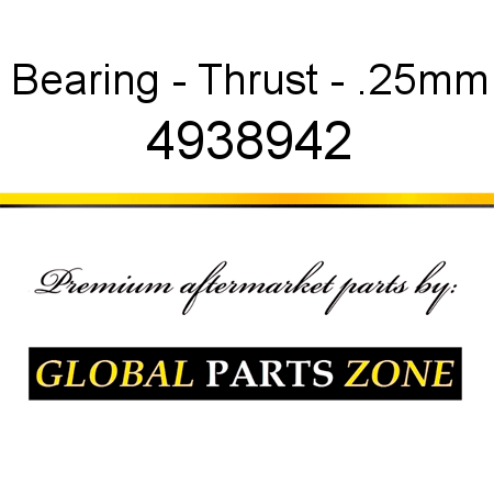 Bearing - Thrust - .25mm 4938942
