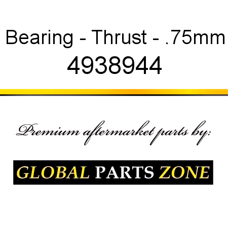 Bearing - Thrust - .75mm 4938944
