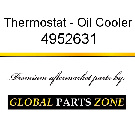 Thermostat - Oil Cooler 4952631