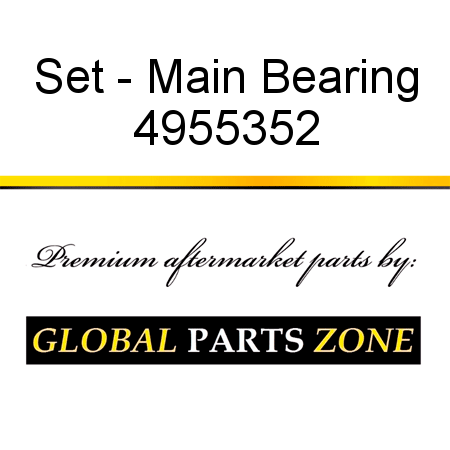 Set - Main Bearing 4955352