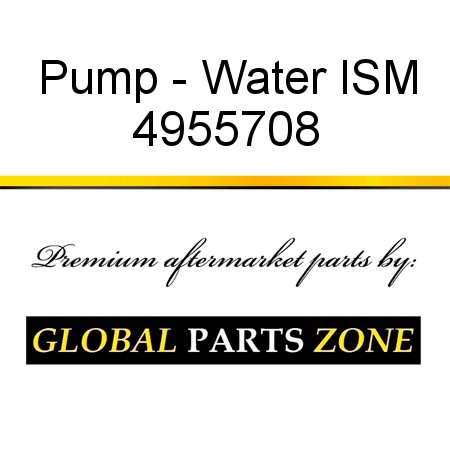 Pump - Water ISM 4955708