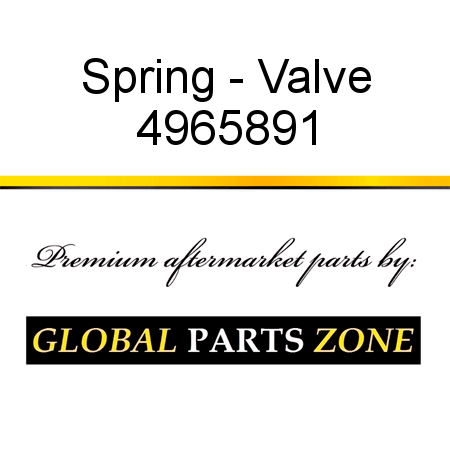 Spring - Valve 4965891