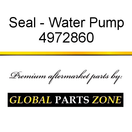 Seal - Water Pump 4972860