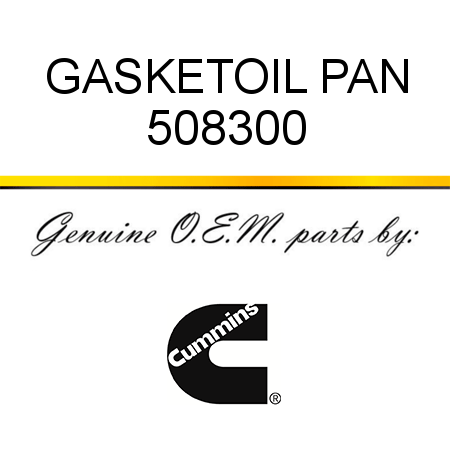 GASKET,OIL PAN 508300