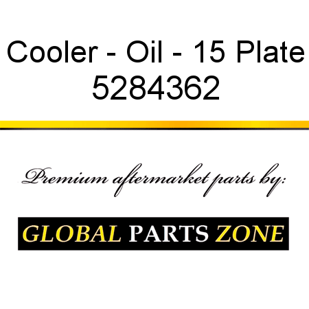 Cooler - Oil - 15 Plate 5284362