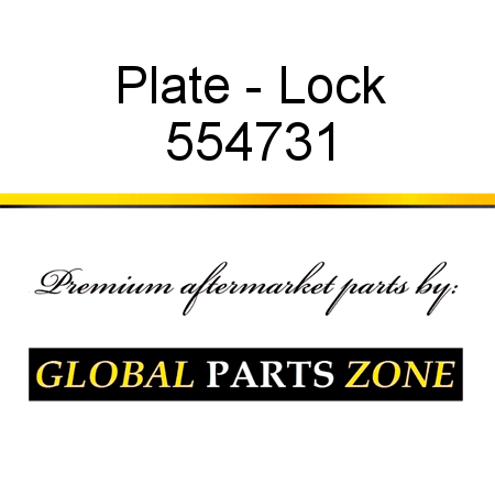 Plate - Lock 554731