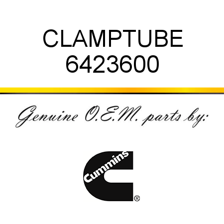 CLAMP,TUBE 6423600