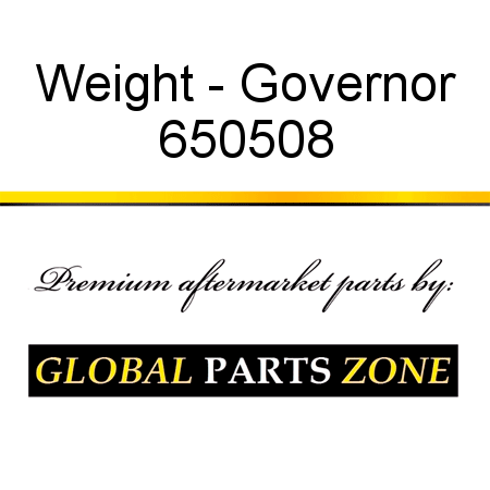 Weight - Governor 650508