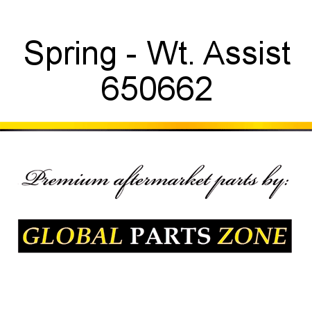 Spring - Wt. Assist 650662