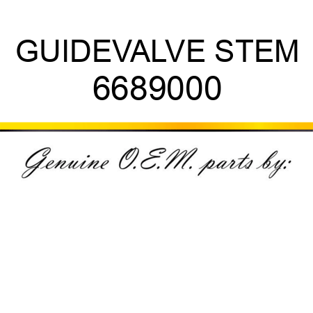 GUIDE,VALVE STEM 6689000