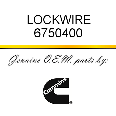 LOCKWIRE 6750400