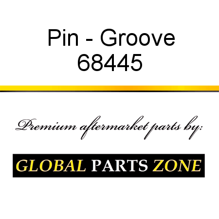 Pin - Groove 68445