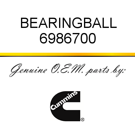 BEARING,BALL 6986700