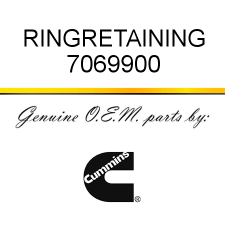 RING,RETAINING 7069900