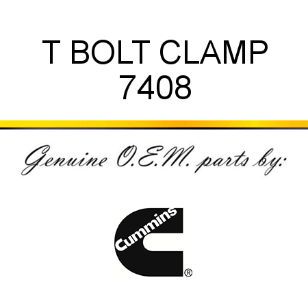 T BOLT CLAMP 7408