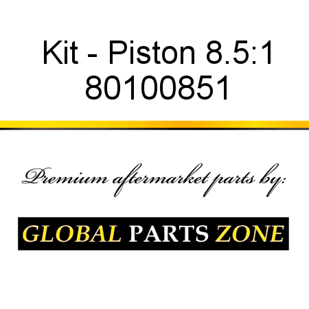 Kit - Piston 8.5:1 80100851