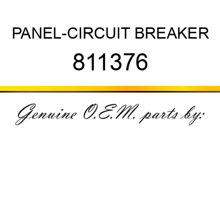 PANEL-CIRCUIT BREAKER 811376