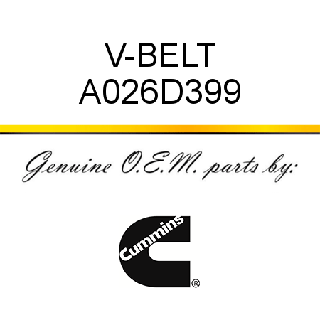 V-BELT A026D399