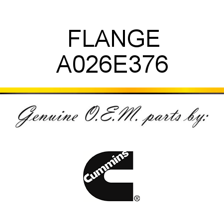FLANGE A026E376