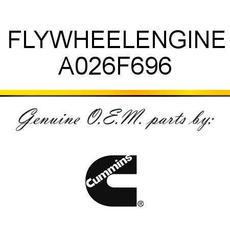 FLYWHEEL,ENGINE A026F696