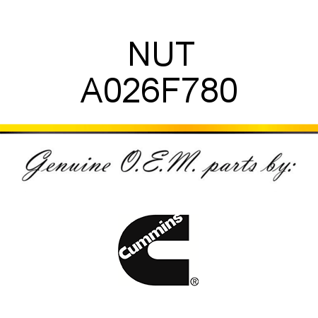 NUT A026F780