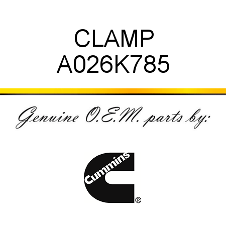 CLAMP A026K785