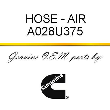 HOSE - AIR A028U375