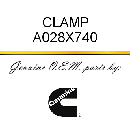 CLAMP A028X740