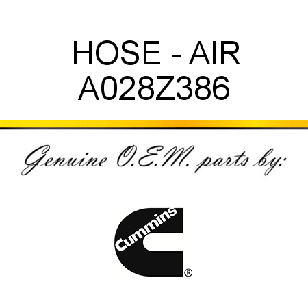 HOSE - AIR A028Z386