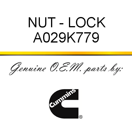 NUT - LOCK A029K779