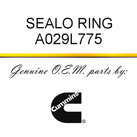 SEAL,O RING A029L775